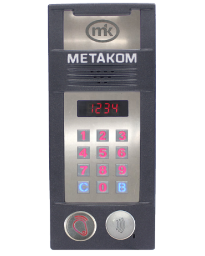 Многоабонентый антивандальный блок вызова Метаком MК2018-RFMFС в Абакане Блоки вызова многоабонентные Pintop.ru
