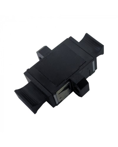 Адаптер оптический MPO тип B (Key-up/Key-up), с фланцами, черный LANMASTER (LAN-MPO-BM-MM) в Абакане Проходные адаптеры и розетки оптические Pintop.ru