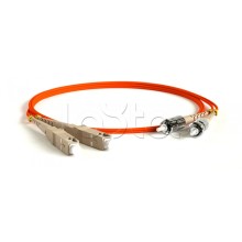 Патч-корд волоконно-оптический Hyperline FC-D2-62-ST/PR-ST/PR-H-2M-LSZH-OR