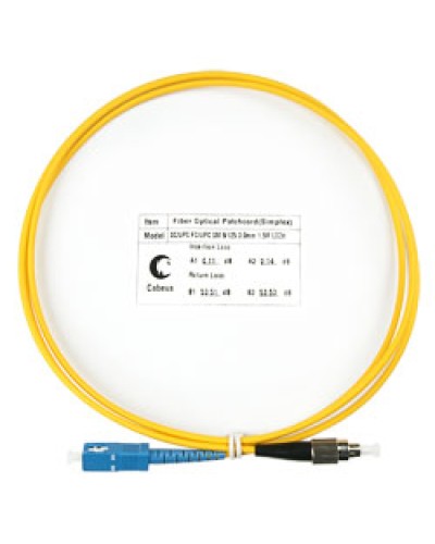 Шнур оптический simplex SC-FC 9/125 SM 1.5 м LSZH в Абакане Патч-корды оптические Pintop.ru