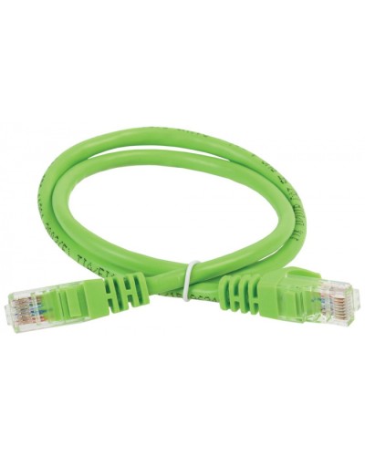 ITK Коммутационный шнур (патч-корд), кат.5Е UTP, 1,5м, зеленый (PC02-C5EU-1M5) в Абакане Патч-корды и пигтейлы Pintop.ru