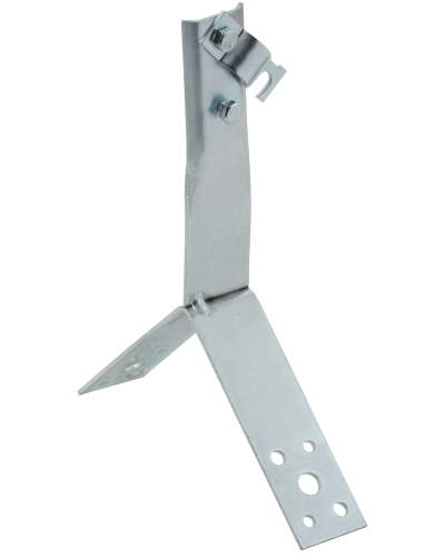 Держатель проводника круглого 6-10мм винтовой для конька h=80мм оцинкованная сталь IEK (ZDP80-11-4-16-80) в Абакане Крепеж Pintop.ru