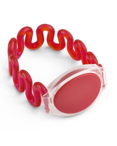 Браслет TS пружинный (красный) Tantos EM-Marine в Абакане Оптовые идентификаторы Pintop.ru