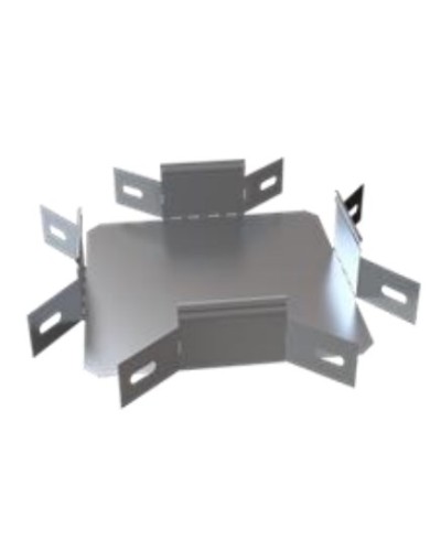 Ответвитель Х-образный горизонтальный 500х100 (1,0) ПожТехКабель (566-226) в Абакане Аксессуары для лотков Pintop.ru