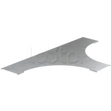 Крышка разв. лестн. LESTA Т-обр. осн. 200мм R600 HDZ IEK (CRT05D-4-200-10-HDZ)