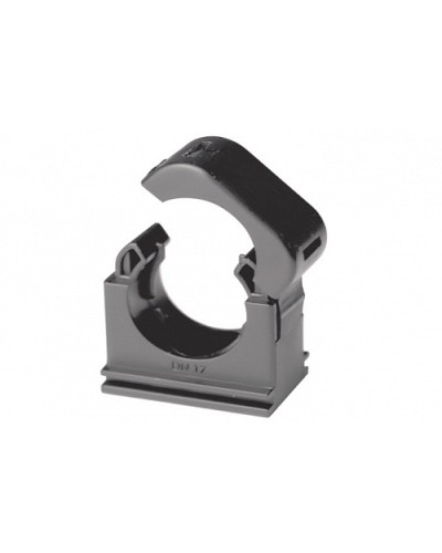 Держатель с крышкой DN 17 мм, полиамид, цвет чёрный (PASW17N) в Абакане Держатели, клипсы, скобы Pintop.ru