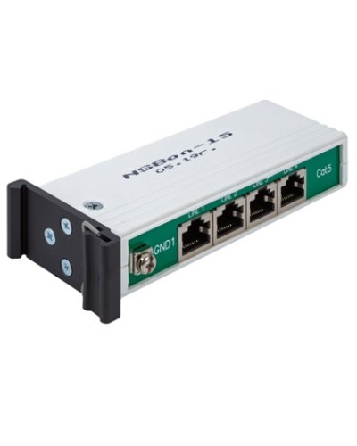 Устройство защиты линий Ethernet 10/100/1000M + PoE, 4 порта. EveryPro 4-Cat5P, патч-корд 4 шт. NSGate NSBon-15 в Абакане Устройства защиты от перенапряжений Pintop.ru