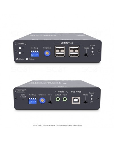 HDMI KVM удлинитель сигнала HDMI SC&T HKM01-4K6G в Абакане Видеоусилители, Модуляторы, Делители Pintop.ru