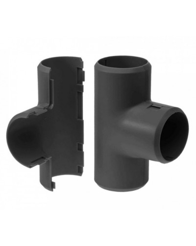 Тройник разборный черный д25 (30шт/300шт уп/кор) Промрукав (PR13.0197) в Абакане Повороты, муфты, тройники Pintop.ru