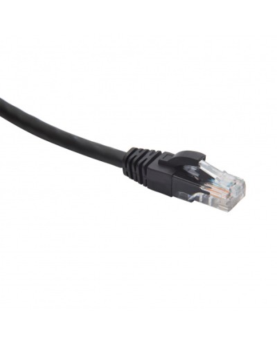 Шнур коммутационный U/UTP категория 5e LSZH нг(А)-HF 1,0 м, черный Datarex DR-181907 в Абакане Патчкорды (медные) Pintop.ru