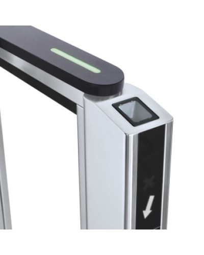 Передняя панель скоростного прохода PERCo-ST-11 со встроенным сканером штрихкода PERCo-FP11Q.1 в Абакане Ограждения Pintop.ru