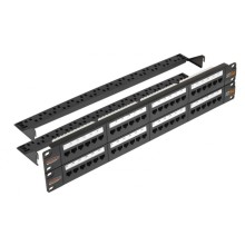 Патч-панель 19", 2U, 48xRJ45 NIKOMAX (NMC-RP48UD2-2U-BK)