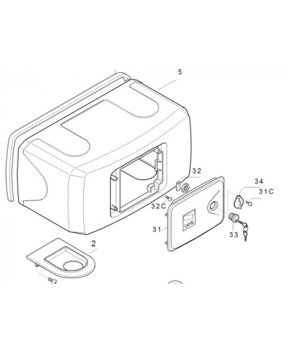 Корпус FERNI пластиковый Came 119RID122 в Абакане Запчасти для шлагбаумов и автоматики Pintop.ru