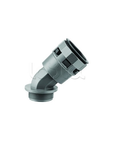 Муфта 45 грд. труба-коробка DN 36 мм, М40х1,5, полиамид, цвет черный DKC PAL36M40N в Абакане Повороты, муфты, тройники Pintop.ru