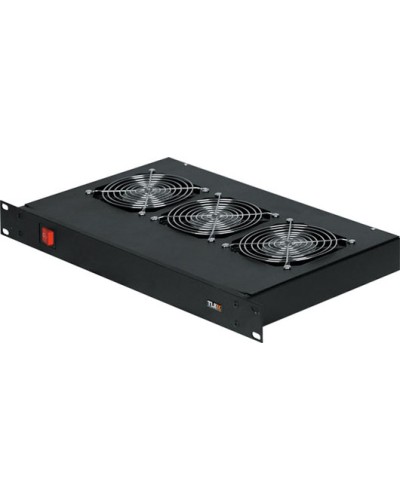 Панель вентиляционная с 3 вентиляторами TLK TLK-VP3/BK в Абакане Вентиляторные модули Pintop.ru