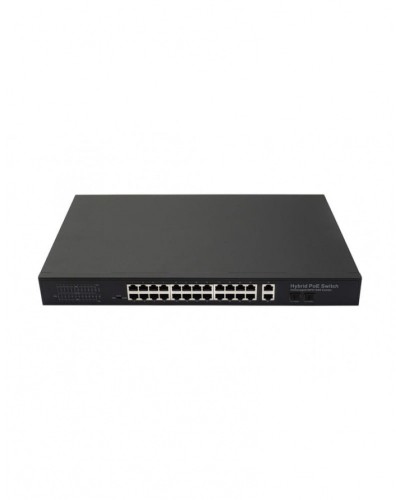 PoE коммутатор Fast Ethernet на 24 x RJ45 портов + 2 x GE Combo uplink порта NST NS-SW-24F2G-P в Абакане Коммутаторы Pintop.ru