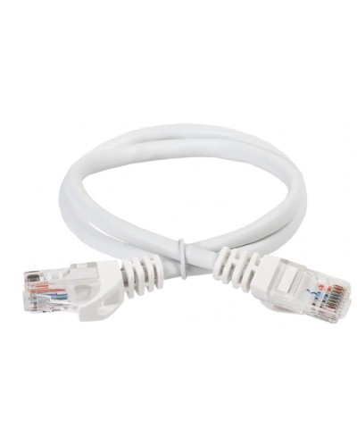 ITK Коммутационный шнур (патч-корд) кат.5Е UTP 5м белый (PC08-C5EU-5M) в Абакане Патч-корды и пигтейлы Pintop.ru