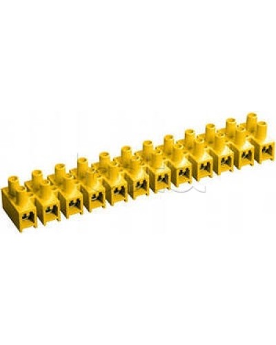 Зажим винтовой ЗВИ-5 н/г 1,5-4мм2 (12пар) желтый IEK UZV7-005-04 в Абакане Клеммные колодки Pintop.ru