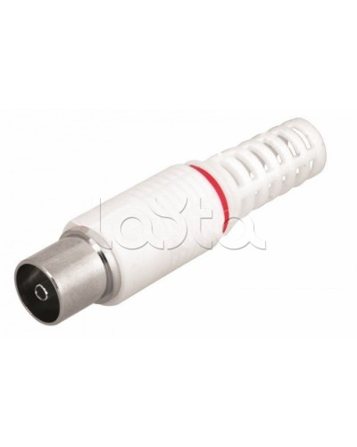 Разъем гнездо TV без пайки белый (100шт/уп) REXANT 05-2043 в Абакане Коннекторы Pintop.ru