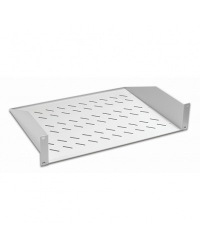 Полка консольная 19, 2U глубина 350мм, нагрузка до 25 кг, сер. Datarex DR-412210 в Абакане Полки для шкафов и стоек Pintop.ru