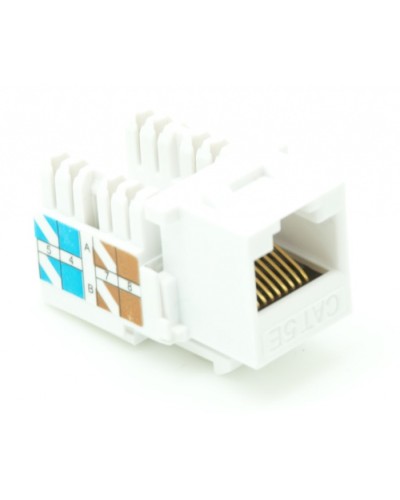 Модуль-вставка типа Keystone, Кат.5e (Класс D), 100МГц, RJ45/8P8C, 110/KRONE, T568A/B, неэкранированный, белый, уп-ка 10шт. NETLAN EC-UKJ-UD2-WT-10 в Абакане Коннекторы Pintop.ru