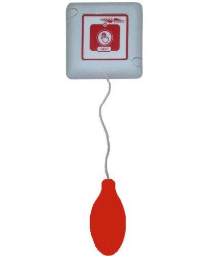 Пневмокнопка вызова влагозащищенная со шнуром Hostcall MP-435W2 в Абакане Система оповещения и трансляции Hostcall Pintop.ru