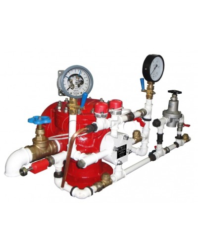 Узел управления спринклерный воздушный в комплекте с акселератором Спецавтоматика УУ-С100/1,6В3-ВФ.О4-01 в Абакане Устройства пуска водяного пожаротушения Pintop.ru