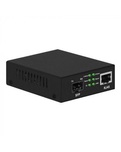 Медиаконвертер Gigabit Ethernet, SFP 1000Мбит/c, RJ45 10/100/1000Мбит/c, поддержка LFP NST NS-MC-1G1GX в Абакане Медиаконвертеры Pintop.ru