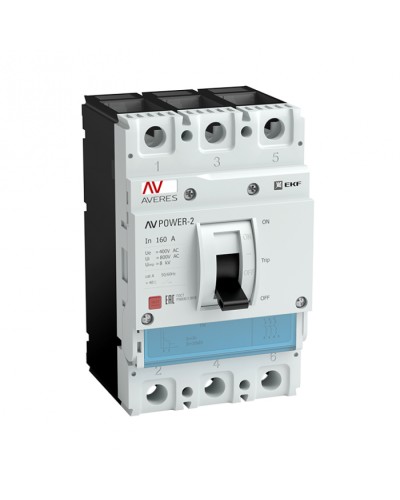 Автоматический выключатель AV POWER-2/3 100А 80kA TR EKF AVERES (mccb-23-100H-TR-av) в Абакане Электротехническое оборудование Pintop.ru