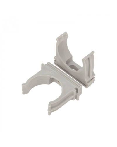 Крепеж-клипса для труб д.32мм, цвет серый Cabeus (CF32-GY) в Абакане Держатели, клипсы, скобы Pintop.ru