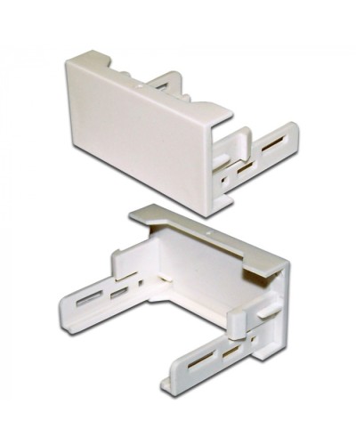 Вставка-заглушка Mosaic 22.5x45, белая LANMASTER (LAN-WA-LP-XX-WH) в Абакане Патч-корды оптические Pintop.ru