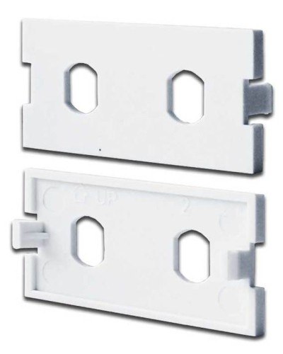 Вставка модульная под 2хST адаптера в розетку LAN-MB, белая LANMASTER LAN-MBP-2ST-WH в Абакане Коннекторы Pintop.ru
