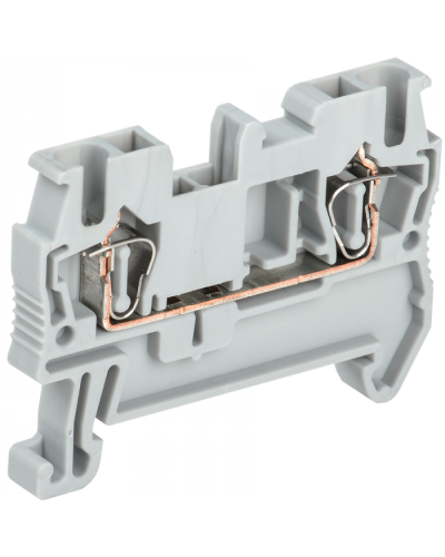 Клемма пружинная КПИ 2в-2,5 31А серая IEK (YZN11-002-K03) в Абакане Клеммные колодки Pintop.ru