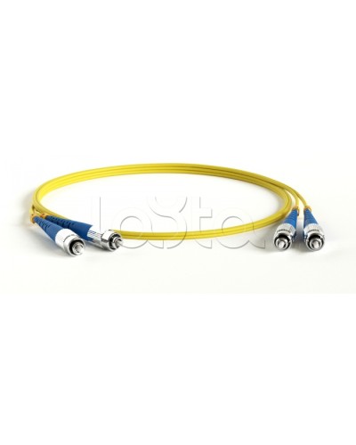 Патч-корд волоконно-оптический Hyperline FC-D2-9-LC/UR-LC/UR-H-1.5M-LSZH-YL в Абакане Патч-корды оптические Pintop.ru