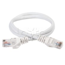 Коммутационный шнур (патч-корд) кат.5E UTP 0,5м белый ITK (PC08-C5EU-05M)