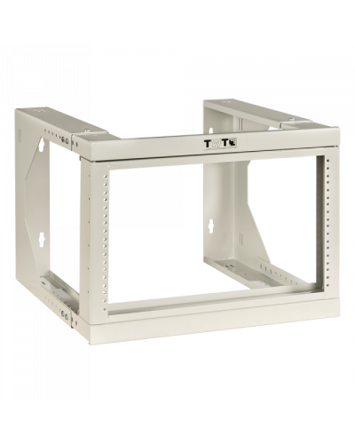 Рама настенная 19, с регулируемой глубиной 461-664 мм, 9U, серая TWT (TWT-FRWAJ-9U-GY) в Абакане Аксессуары для стоек и шкафов Pintop.ru