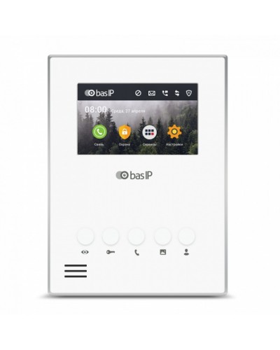 Видеодомофон BAS-IP AU-04LA WHITE в Абакане Вызывные IP панели Pintop.ru