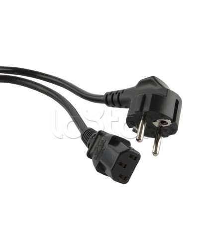 Кабель питания 10 м Hyperline PWC-IEC13-SHM-10-BK в Абакане Патч-корды и пигтейлы Pintop.ru