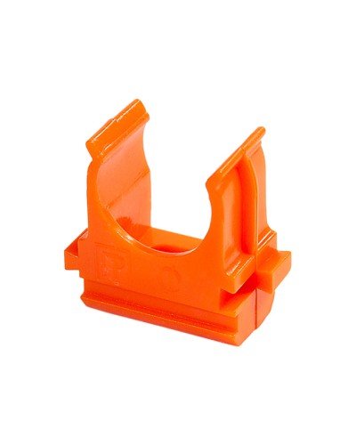 Крепёж-клипса для труб АБС-пластик оранжевая д20 (100шт/1500шт уп/кор) Промрукав (PR13.0064) в Абакане Держатели, клипсы, скобы Pintop.ru