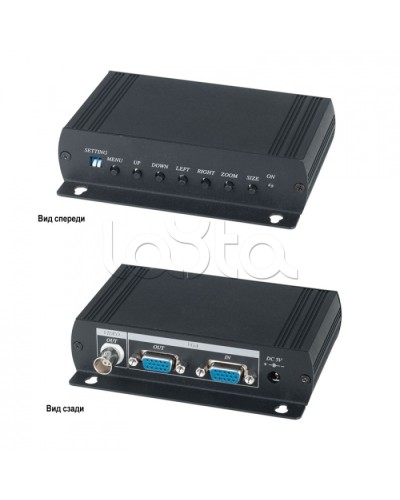 Преобразователь VGA- видеосигнала в аналоговый видеосигнал SC&T VC01 в Абакане Видеоусилители, Модуляторы, Делители Pintop.ru