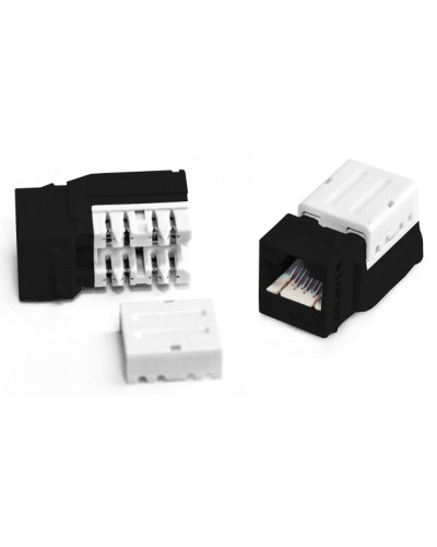 Вставка Keystone Jack RJ-45(8P8C) Hyperline KJNE-8P8C-C6-90-BK в Абакане Модули Keystone Pintop.ru