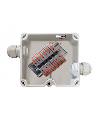 Коробка соединительная с тампером (датчиком вскрытия) КСП-Т СЕВЕР ПЛ.4.ПС.6-12. Wago АТФЕ.685552.110-01 ТУ Магнито-Контакт в Абакане Распределительные коробки Pintop.ru