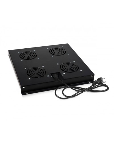 Модуль вентиляторный с 4-я вентиляторами, цвет черный (RAL 9004) Cabeus (TRAY-SC-120-BK) в Абакане Вентиляторные модули Pintop.ru