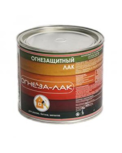Лак огнезащитный акриловый Огнеза «ОГНЕЗА-ЛАК-ОД» для древесины и материалов изнеё, матовый, бесцветный, ведро 2,4л.(1,8 кг.) в Абакане Огнезащитные краски Pintop.ru