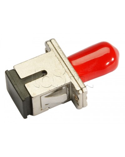 Соединитель проходной ST-SC, MM(для многомодового кабеля), simplex Cabeus ST-SC-MM в Абакане Проходные адаптеры и розетки оптические Pintop.ru