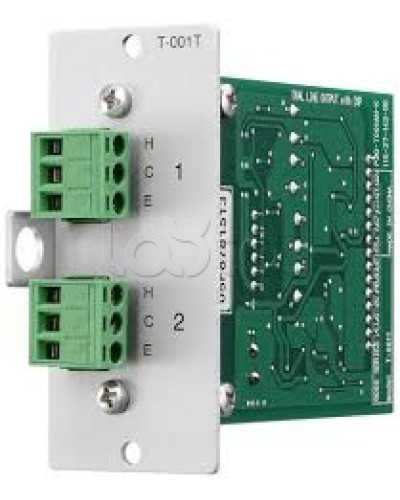 Модуль выходной 2-mic/line с DSP-процессором TOA T-001T в Абакане Системы оповещения и трансляции TOA Pintop.ru