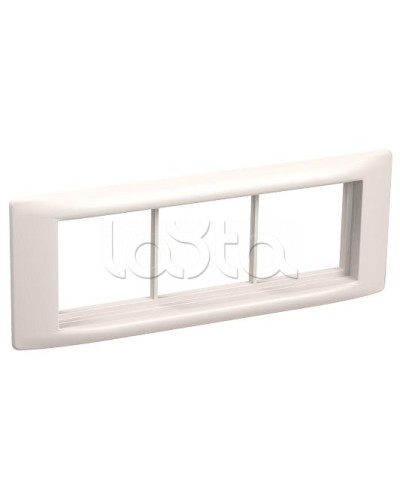 Рамка и суппорт для кабель-канала Праймер на 6 модулей, 60 мм белый IEK (CKK-40D-RSU6-060-K01) в Абакане Распределительные коробки Pintop.ru