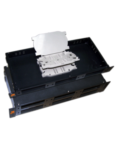 Кросс оптический 19 стоечный на 6 адаптерных панелей, 2U, с 4-мя сплайс-кассетами LANMASTER LAN-FOBM-RM-6P в Абакане Кросс оптический Pintop.ru