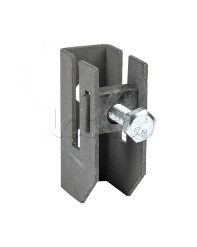Держатель для полосы толщиной до 8мм с фикс. болтом, HZ EKF PROxima (lp-d2312) в Абакане Монтажные материалы Pintop.ru