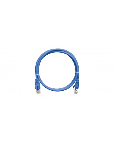 Шнур коммутационный 2хRJ45/8P8C, U/UTP, 4 пары, Кат.5е, PVC, синий (0,3м) NIKOMAX NMC-PC4UD55B-003-BL в Абакане Патчкорды (медные) Pintop.ru